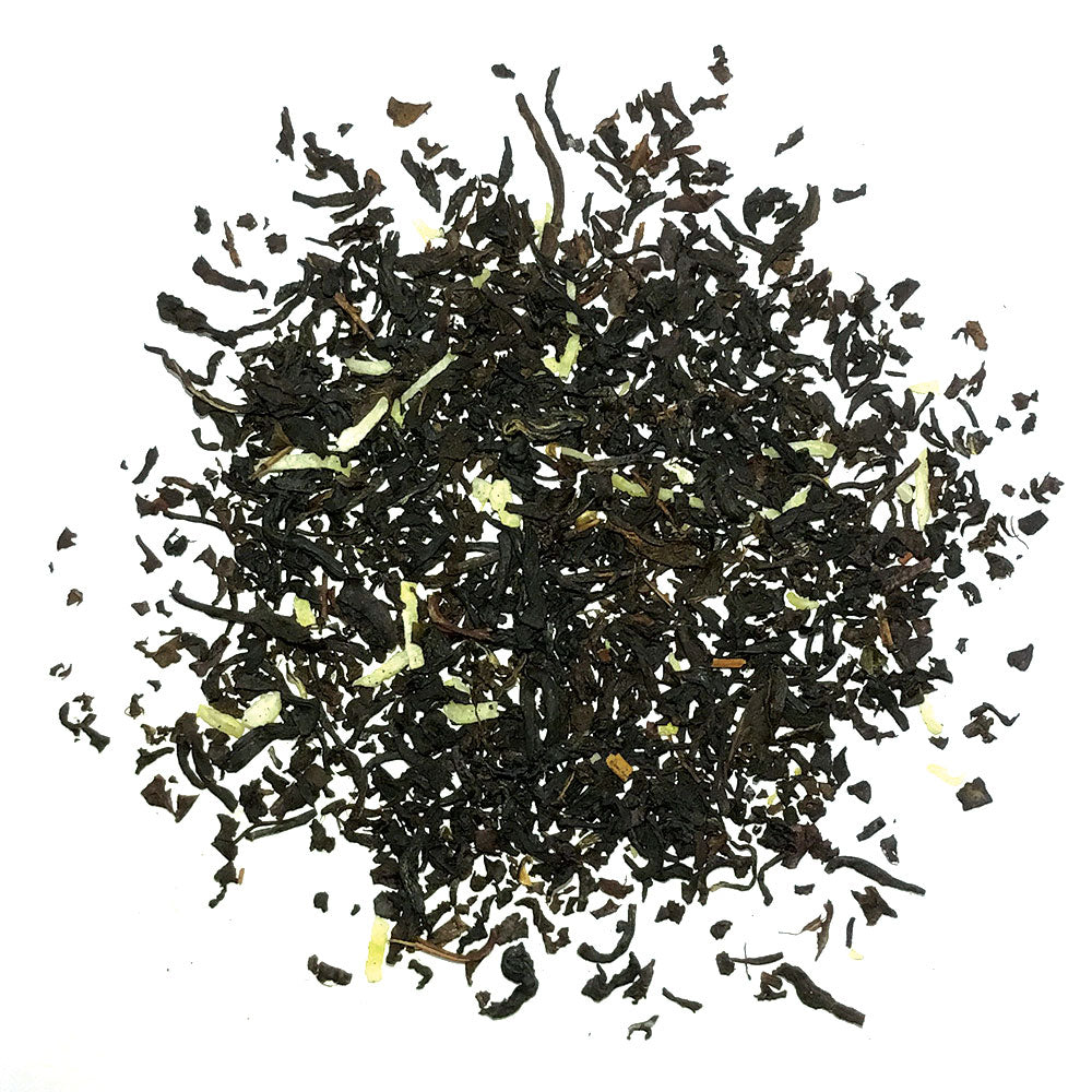 Organic Black tea with natural coconut flavoring and shreds of coconut