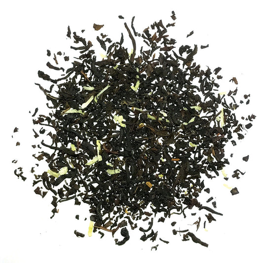 Organic Black tea with natural coconut flavoring and shreds of coconut
