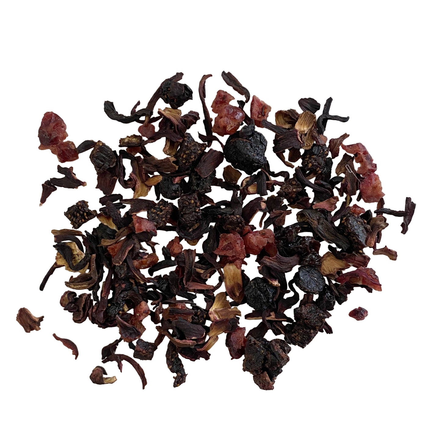 Cranberries, hibiscus, berries, red berry flavor