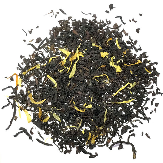 Organic black tea with natural mango flavoring
